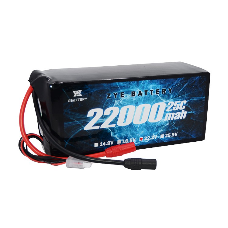 Pacco batteria Lipo 6S 22,2V