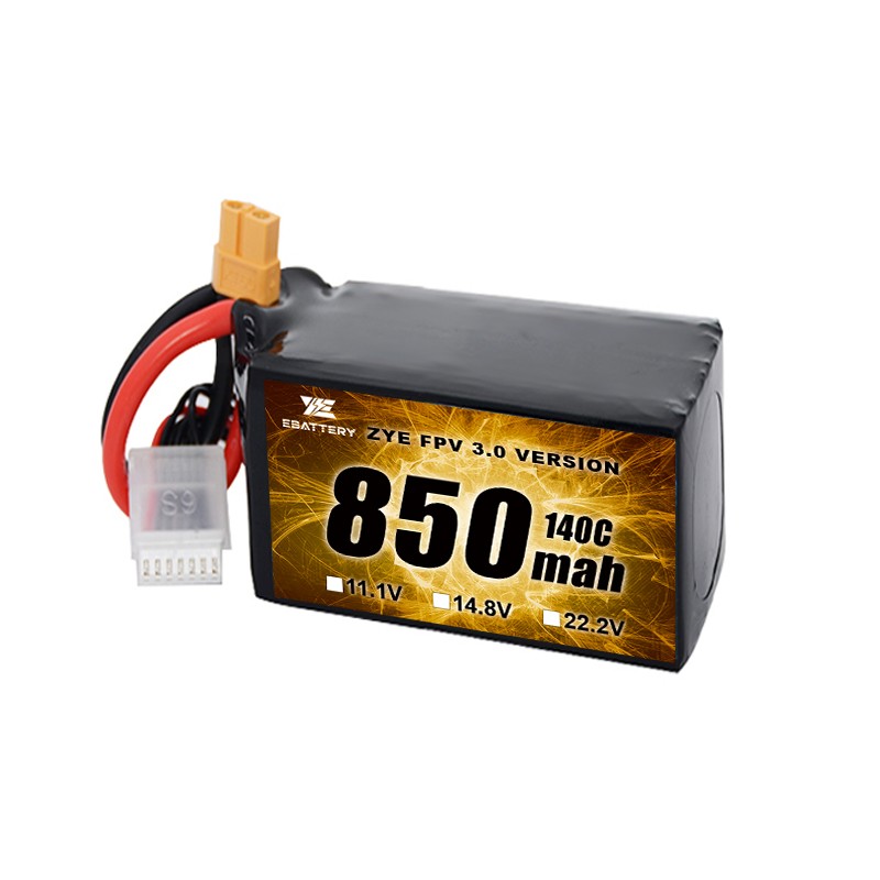 Batteria Lipo FPV di piccole dimensioni 850mah 1100mah 1300mah 1500mah